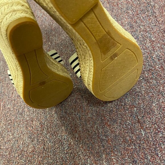 Tory Burch Frieda 100MM Espardrille-Strech Webbing/ Calf Leather Us 10.5 (NEW) - Picture 5 of 8